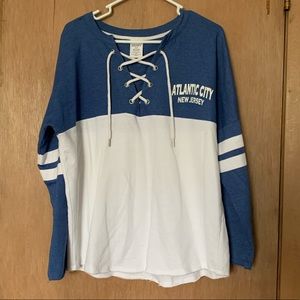 Long Sleeve Low V-Cut Tee